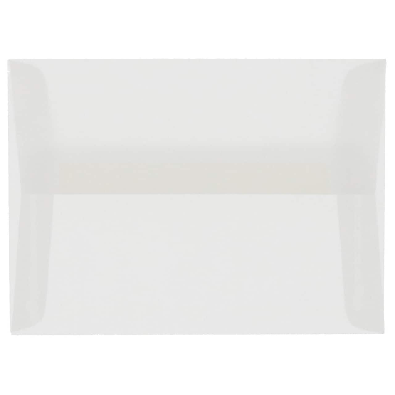 JAM Paper 3.625" x 5.125" Translucent Vellum Invitation Envelopes